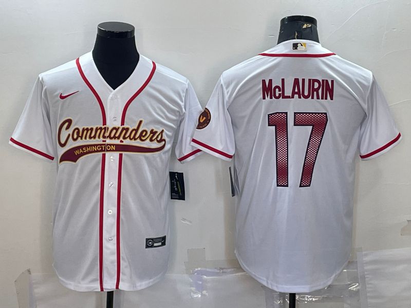 Men Washington Commanders #17 Mclaurin White 2022 Nike Co branded NFL Jerseys->washington redskins->NFL Jersey